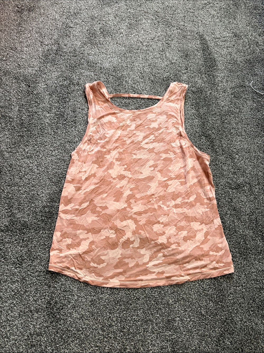 Lululemon Women’s Pink Camo Tank Top - Sleeveless Activewear